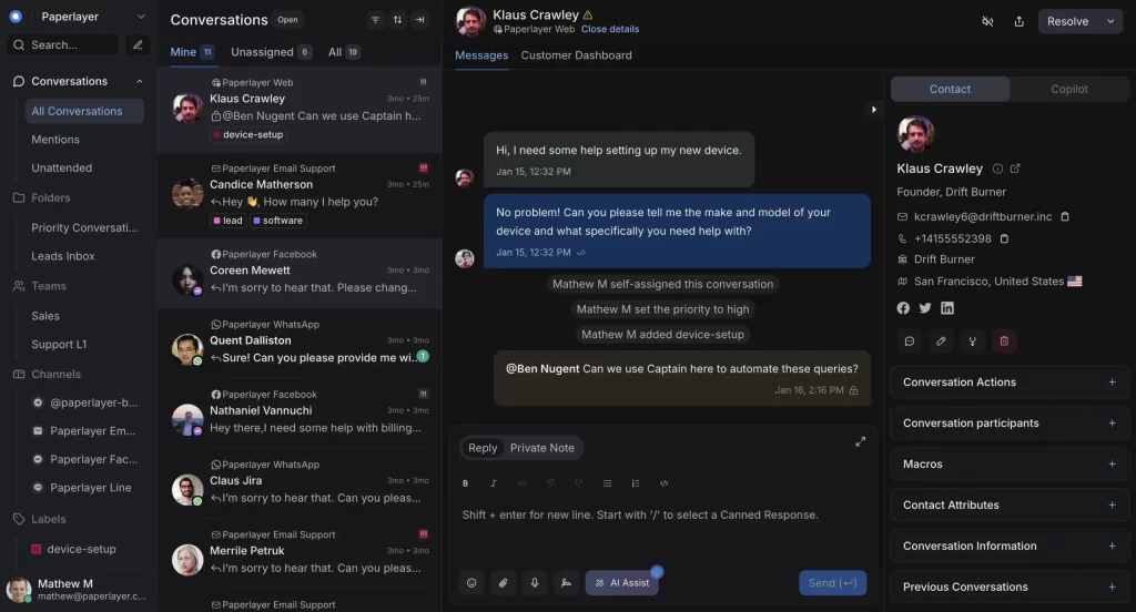 Chatwoot Platform